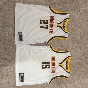 NBA Kids White and Gold Basketball Jerseys